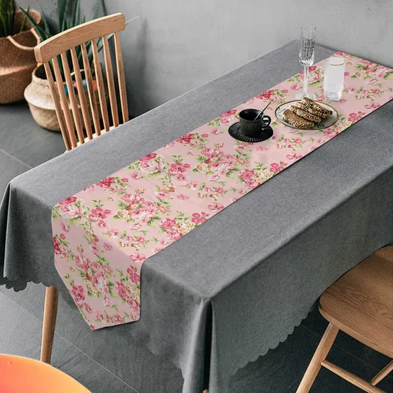 Mnsruu Camino Mesa Comedor Rosa Vintage Para Boda Casa Campo