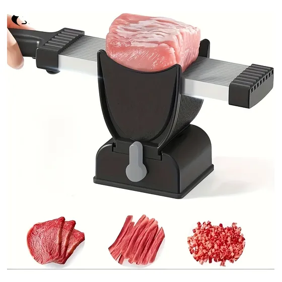 Corte Manual Ajustable De Carne Y Verduras De Acero Inoxidab