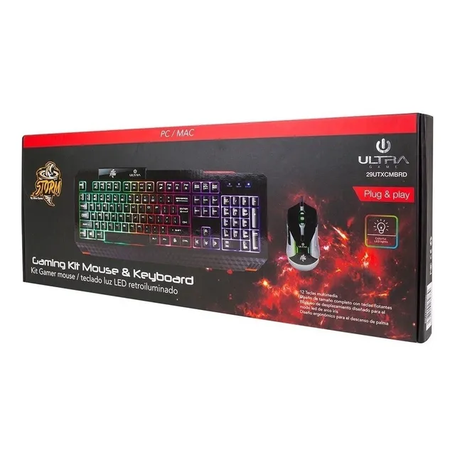 Pack Mouse + Teclado Retroiluminado Game 