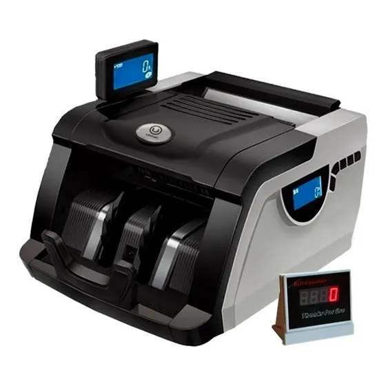 Contadora De Billetes Con Detector Falsos Maquina De Contar Cuenta Dinero Homologada Oficina Escritorio Unnic CONT001