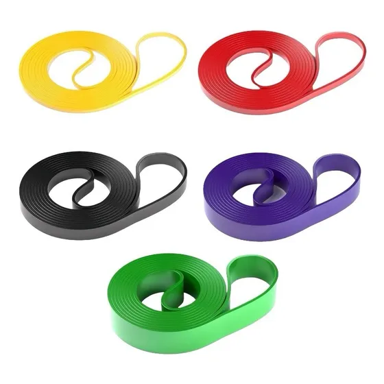 Kit 5 Bandas Elasticas Dominadas Resistencia Asistencia Gym