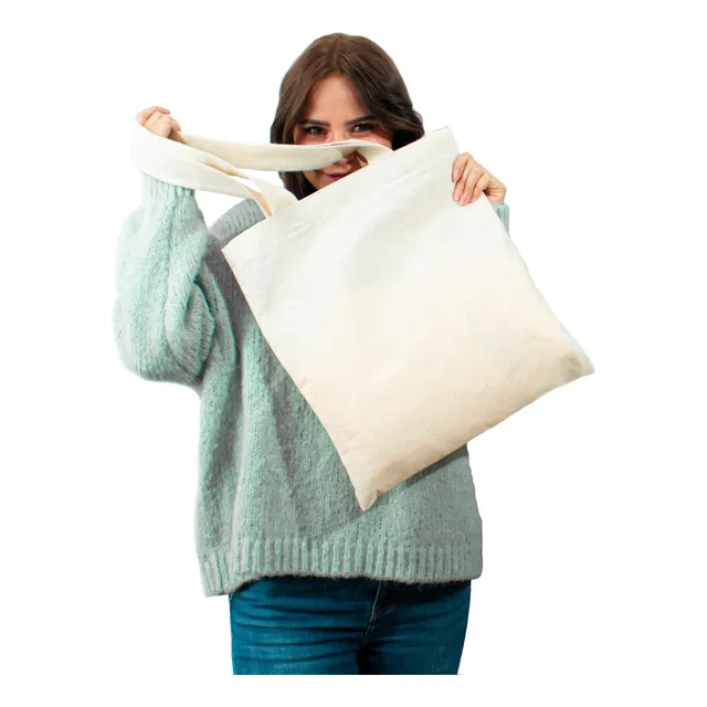 Bolsa En Algodón Para Pintar O Estampar De 40cm X 35cm