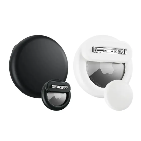 Pack 2 Unidades Funda Silicona Antigolpe Para Apple Airtag / Clip Alfiler Seguridad / Cellbox