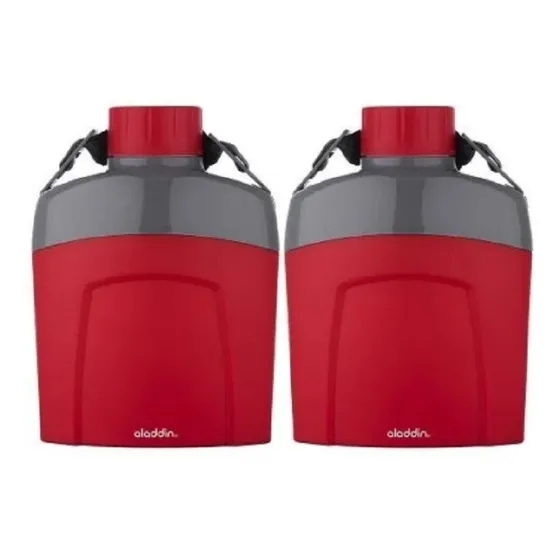 Kit 2 Cantil Térmico 1 Litro Aladdin Vermelho Térmico