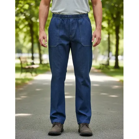 Calça Jeans Serviço Trabalho Pesado Uniforme Básica