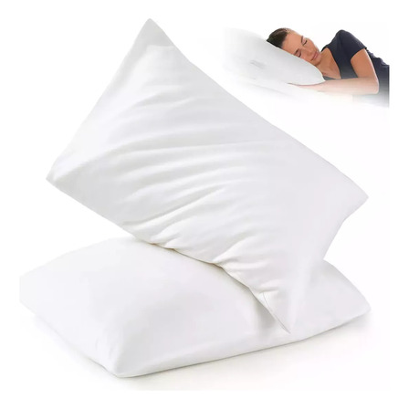 Pack 2 - Almohada Estandar Microfibra Suave Premium 40x60cm Set De Almohadas Wesell Pack 2 - Almohada Estandar Microfibra Suave Premium 40x60cm Set De Almohadas Wesell