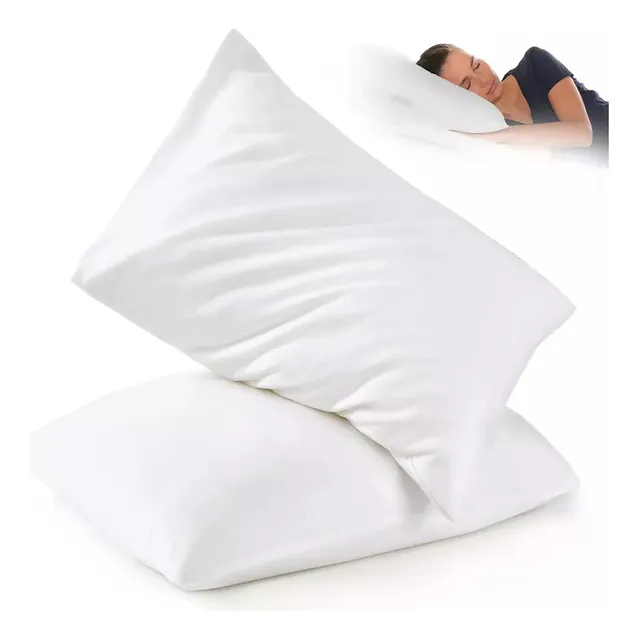Pack 2 - Almohada Estandar Microfibra Suave Premium 40x60cm Set de Almohadas Wesell