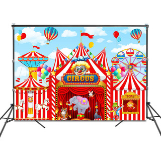 Fondo De Fotografía De Circo Fondos De Cumpleaños Para Niños Fondo De Fotografía De Circo Fondos De Cumpleaños Para Niños