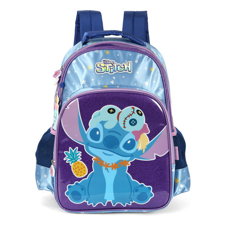 Mochila Escolar Disney Stitch Lilo Feminina Bolsa Chaveiro Cor Violeta/azul Desenho Do Tecido Estampa Stitch Mochila Escolar Disney Stitch Lilo Feminina Bolsa Chaveiro Cor Violeta/azul Desenho Do Tecido Estampa Stitch