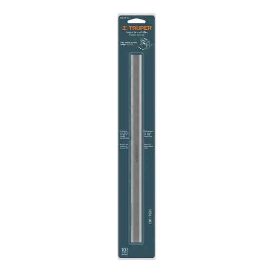 Blíster Con 2 Cuchillas Hss Para Cepillo Truper 16240