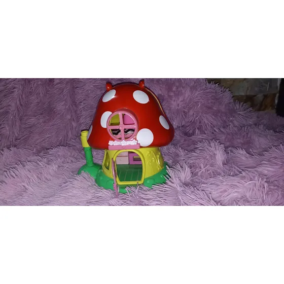 Casa Honguito Para Muñecos 20cm- Bebe Recién Nacida 18cm