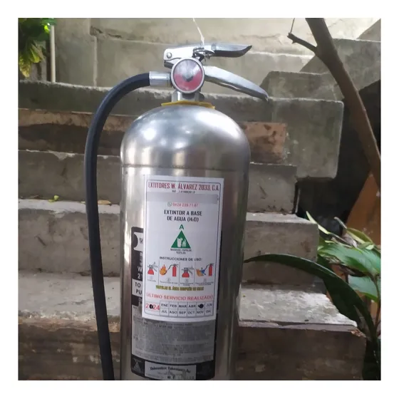 Extintor De Incendios Inoxidable De Agua