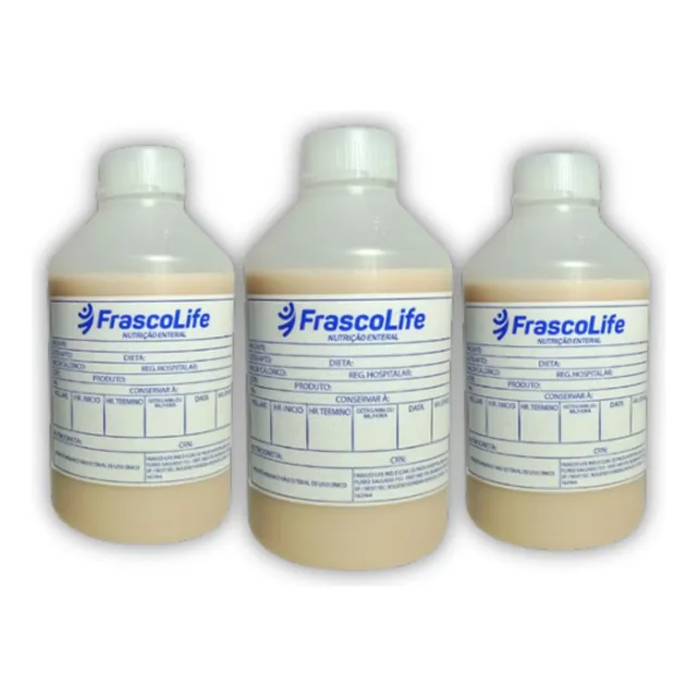 Frasco Para Alimentação Enteral E Nutrição 300ml C/100 Und