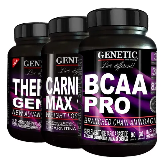 Músculos Magros Quemador Thermogenic Carnitina Bcaa Genetic
