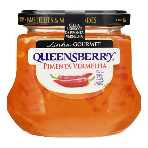 Pote Geleia Queensberry Gourmet Pimenta Vermelha