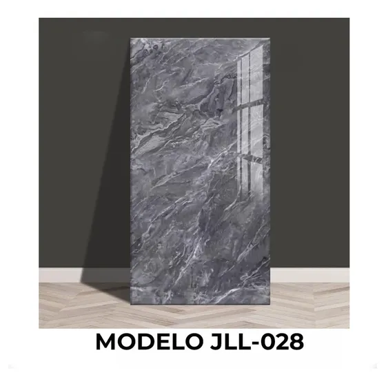 Pack Placa Autoadhesiva Revestimiento Pared Mármol Gris Oscuro 60 X 30 Cm Fácil Colocación X 10 Unidades - Otec