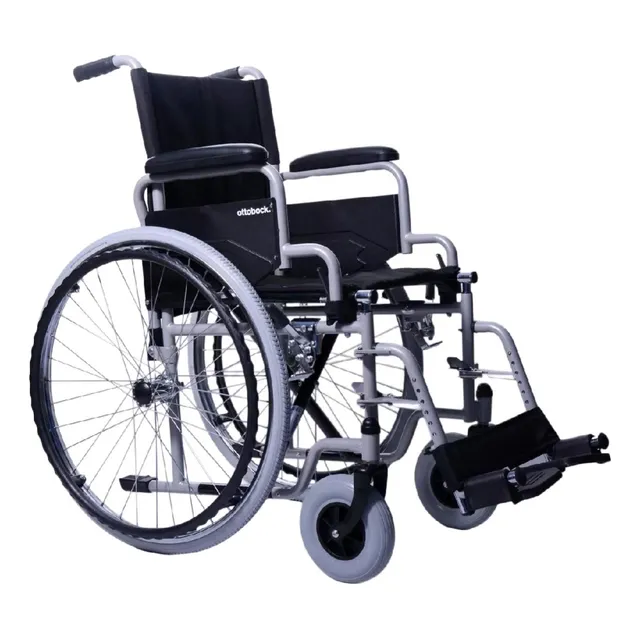 Silla De Ruedas Ottobock Acero Plegable 41 Cm. - Caballito Color Gris