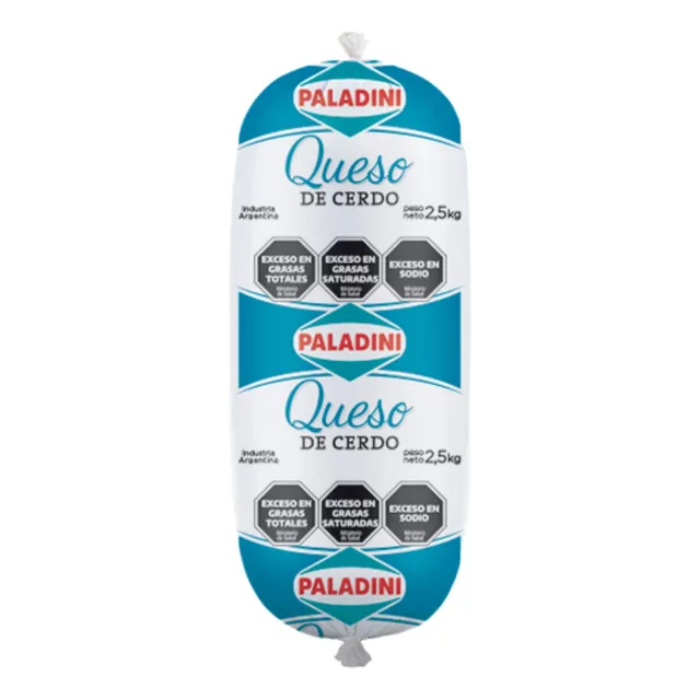 Fiambre Queso De Cerdo Paladini X Pieza 3kg.