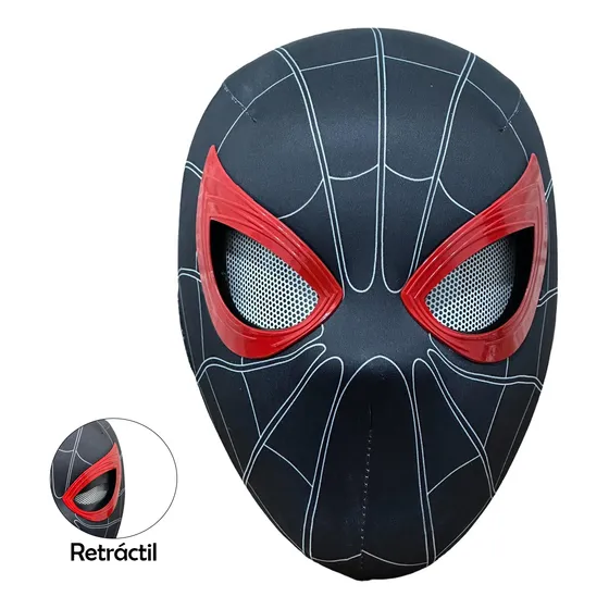 Mascara Spiderman Miles Morales Spider-noir Cosplay En Caja
