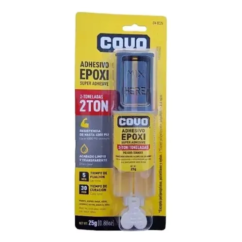 Pega Epoxica Super Adhesiva Hasta 2 Toneladas Transparente