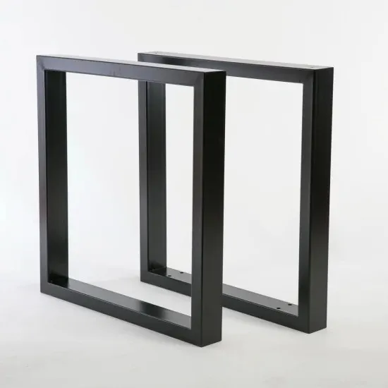 Bases Metálicas Cuadradas Para Mesa Estilo Industrial 70x65