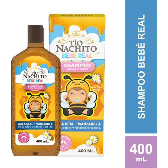 Tío Nachito Shampoo para Niños 2 en 1 Cabello y Cuerpo 400ml