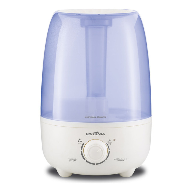 Umidificador De Ar Ultrassonico Britânia 4,8l Branco E Azul Bivolt 110v/220v Bud04b Umidificador De Ar Ultrassonico Britânia 4,8l Branco E Azul Bivolt 110v/220v Bud04b