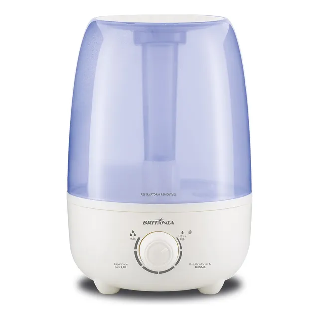 Umidificador De Ar Ultrassonico BritĂąnia 4,8l Branco E Azul Bud04b Umidificador De Ar Ultrassonico BritĂąnia 4,8l Branco E Azul Bud04b