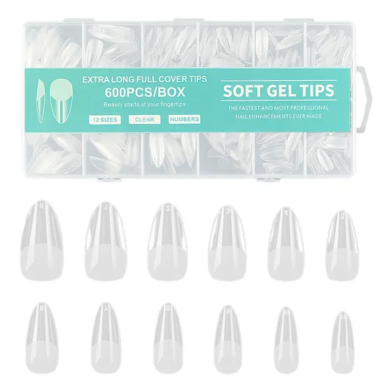 Tips Soft Gel Uñas Postizas 600pzs Diferentes Modelos