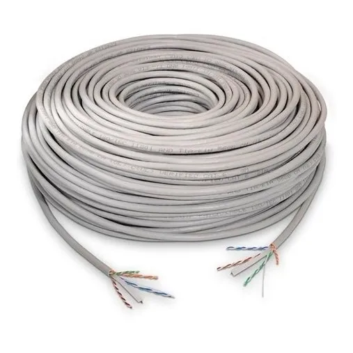 Cable Ethernet Utp Cat 6e Bobina 50 Metros Lan Tienda Mdj