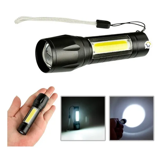 Mini Linterna Led Recargable Luz Zoom Largo Alcance 511
