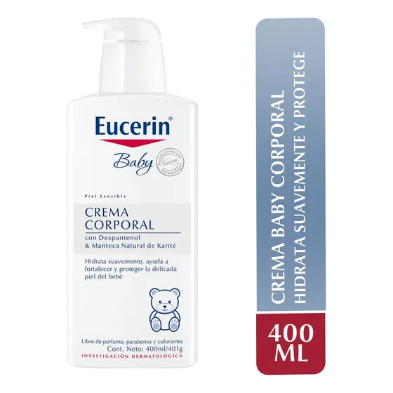 Crema Corporal Baby hidrata suavemente 400 Ml Eucerin
