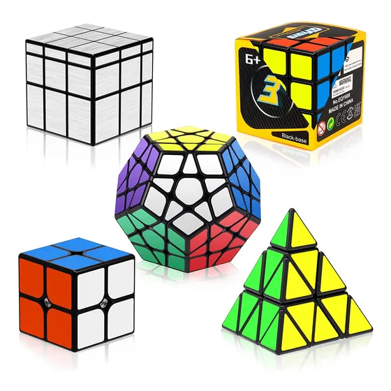 5 Cubos Rubik Paquetes Cobra 2x2 3x3 4x4 Megaminx Pyraminx