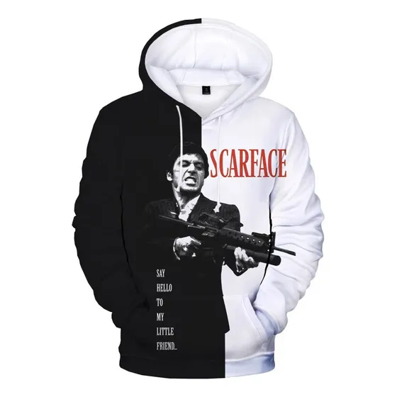 Sudadera Con Capucha Con Estampado 3d De La Película Scarfac