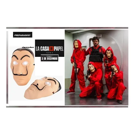 Mascaras La Casa De Papel Fantasas Eventos