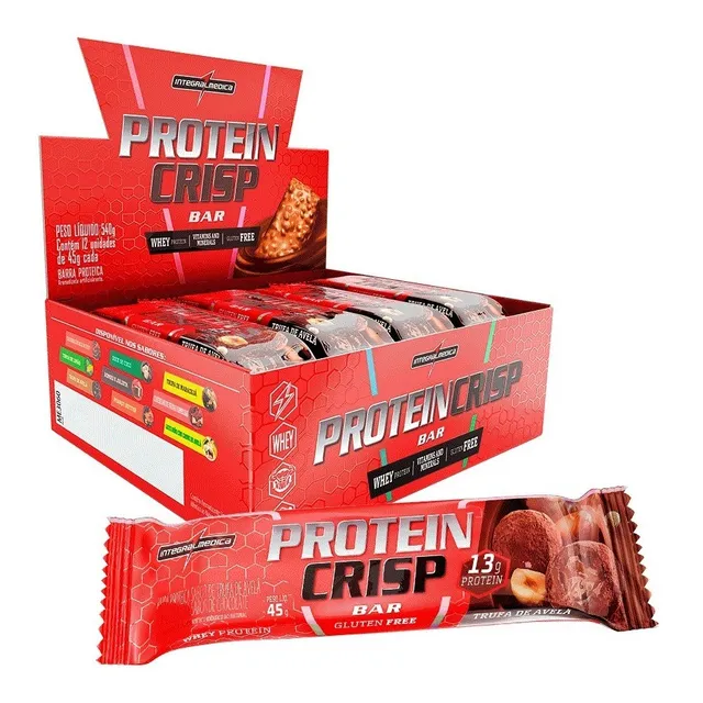 Barra De Proteína Crisp Bar 12 Unidades - Integral Medica  