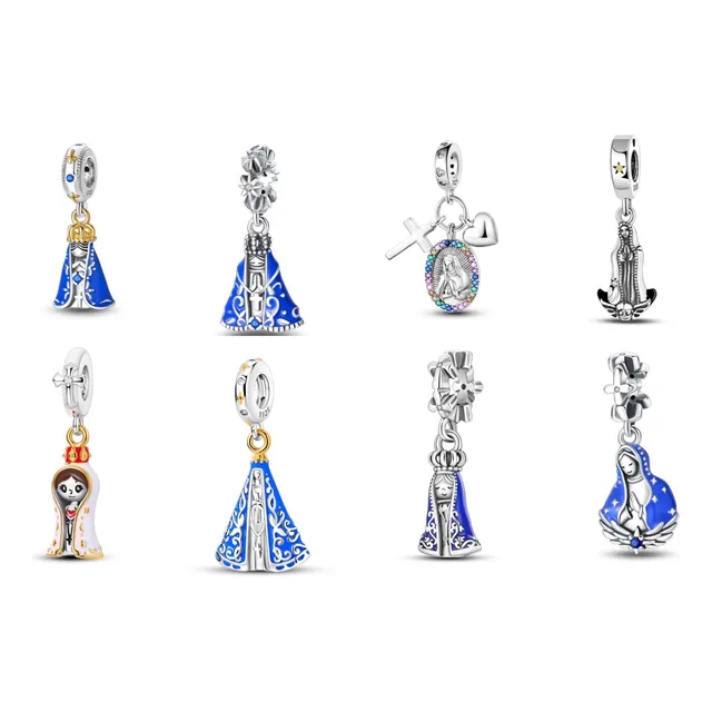 Charm Dijes  Virgen Católicos Para Pulsera Mano De Fátima