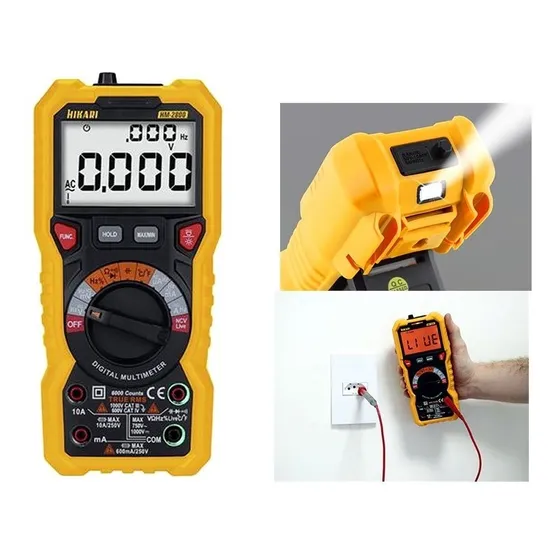 Multímetro Digital Hikari Hm-2800 True Rms- Mede Capacitores
