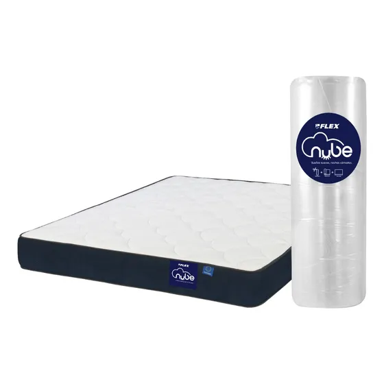 Colchón Enrollado Nube Flex 2 Plazas 150 X 190 Cm