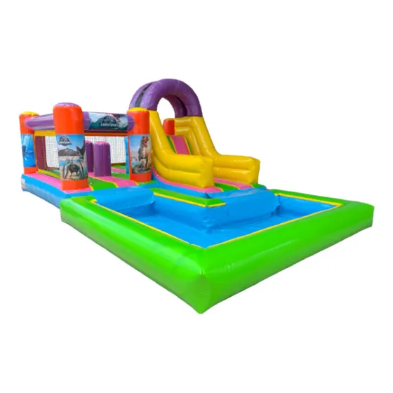 Brincolin Inflable Ácuatico Cubo Slide Con Alberca Msi