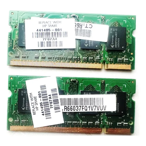 X2 Memoria Laptop Ddr2 5300 512mb Hp 441405-001