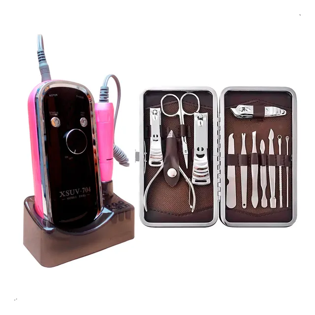 Pulidor Uña Drill Dremel Portatil + Set Manicura Pedicura