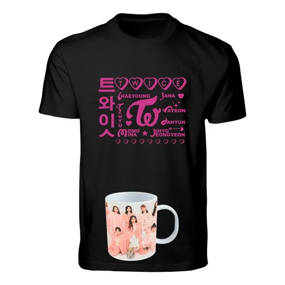 Polera Twice + Tazon - Surcoreano - K-pop - Estampaking