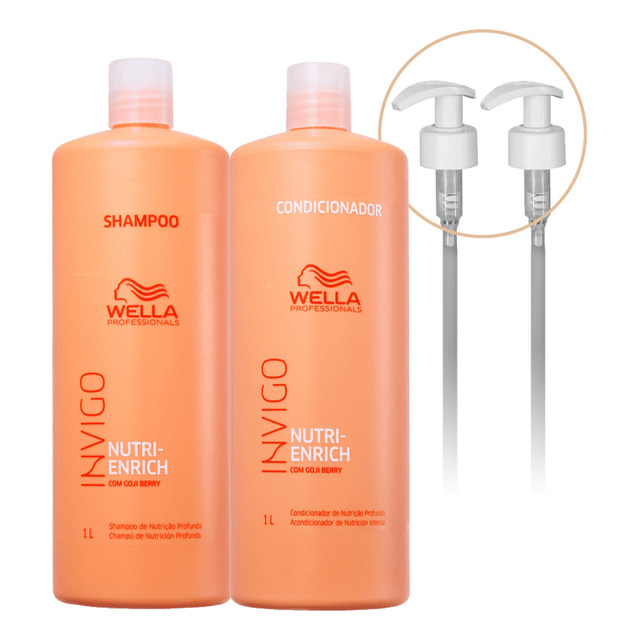 Kit Wella Invigo Nutri Enrich Sh, Cond E Válvulas Kit Wella Invigo Nutri Enrich Sh, Cond E Válvulas