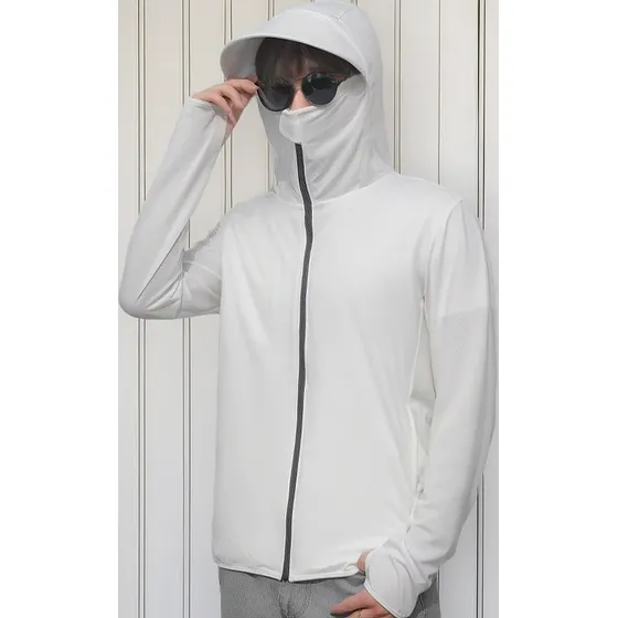 Fk Upf 50+ Uv Pareja Ropa Protección Solar Cremallera Sudade