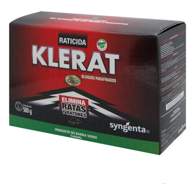 Raticida Bloque 500gr Klerat/mimbral