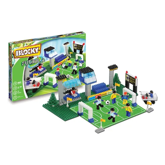 Blocky Futbol 2 Con 165 Piezas Y 6 Muñecos