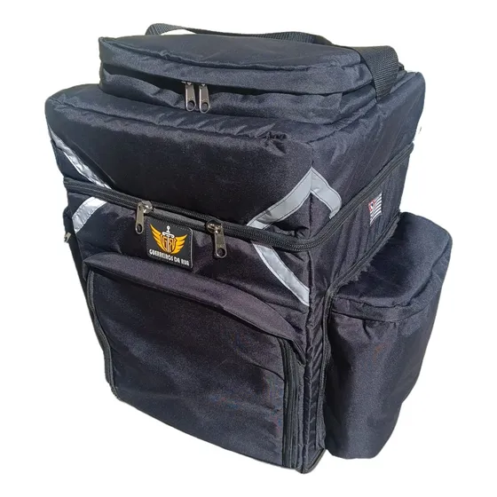 Bag Mochila 2 Andar-bolso Ziper Guerreiros Da Rua 