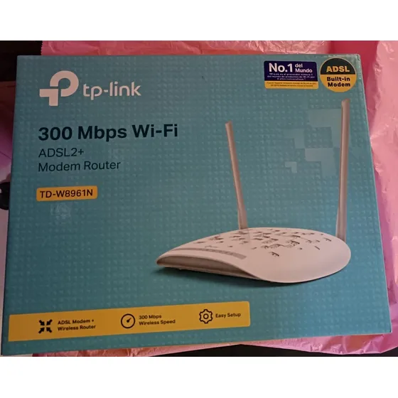 Modem Router Tp-link Td-w8961n 300 Mbps 2 Antenas Usado 