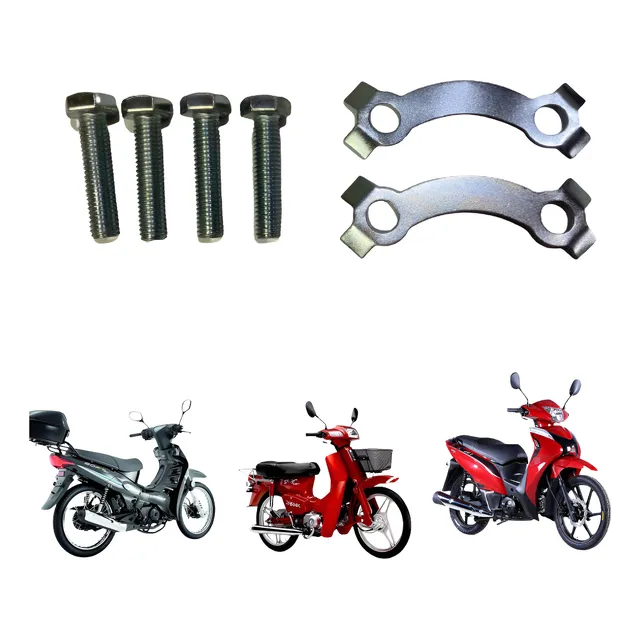 Kit Parafuso Da Coroa Com Arruela Trava Shineray 50cc